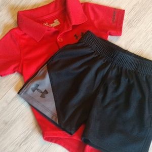 3-6 month Under Armour short set